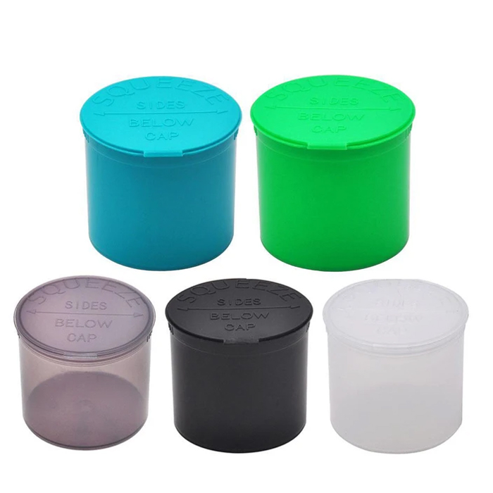 Bulk 13 Dram White Child Resistant Pop Top Cannabis Container