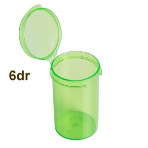 6 Dram Translucent Flip Top Container