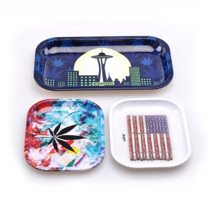 Raw Custom Rolling Tray Metal Tobacco Weed Tin Tray - SafeCare