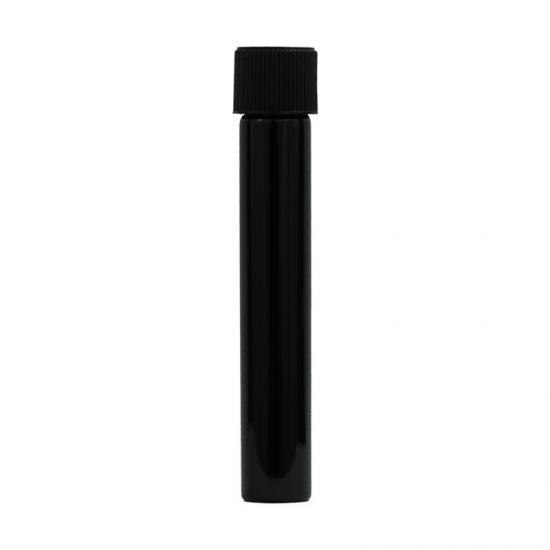 120mm Glass Pre Roll Tube w/ Child Resistant Black Cap