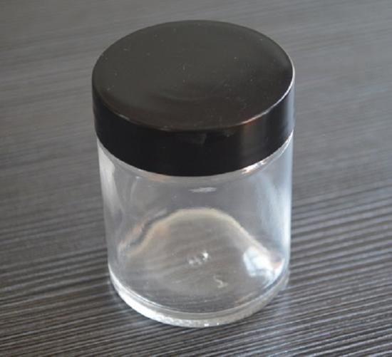 Smell proof thick wall empty round CR glass packaging