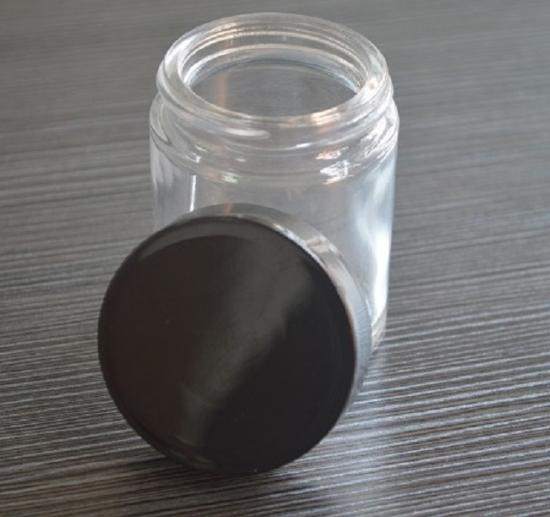 Smell proof thick wall empty round CR glass packaging
