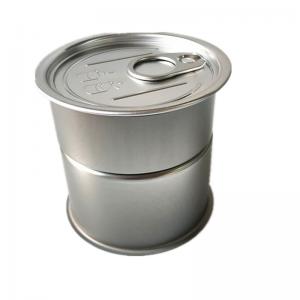 Custom Ring Pull Round Tins Wing Style Opening Metal Tins - SafeCare
