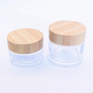 Child Proof Resistant Glass Storage Jar with CRC Wooden Top Cap for Weed