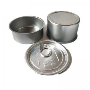100ml Aluminium Cosmetic Pot Jar Tin Box with easy pull Lid - SafeCare