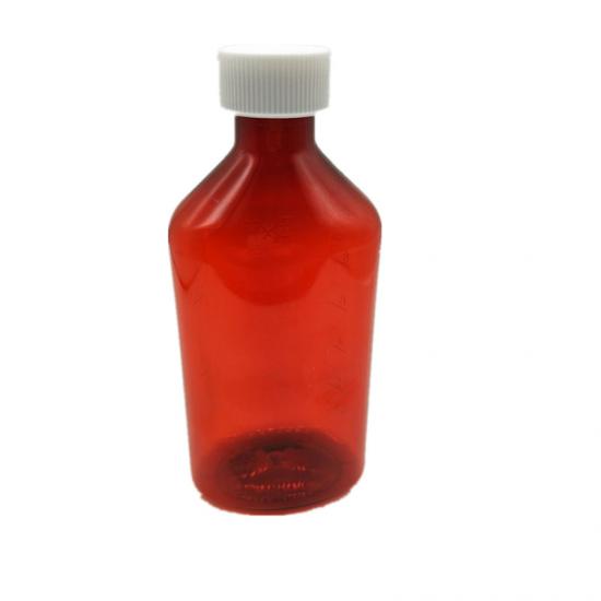 4oz Oval Child Resistant Caps Plastic Liquid Bottle - SafeCare