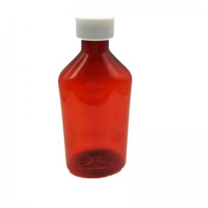 4oz Oval Child Resistant Caps Plastic Liquid Bottle - SafeCare