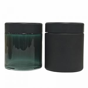 2oz Glass Jars with Bamboo Child Resistant  Lid for Weed - SafeCare