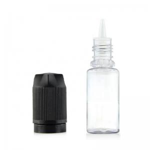 mini plastic e cigarette squeeze liquid bottle 10 ml screw cap - SafeCare