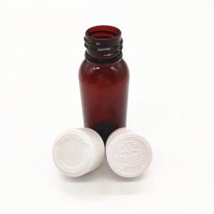 1oz Round shape PET Liquid Ovals Bottle - SafeCare