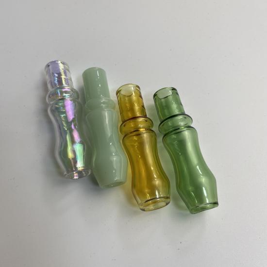 Customized Logo Smoking Round Shape Color Glass Filter Tips Arabia Hookah