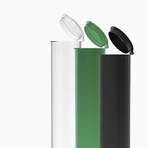 Customized logo pop top plastic tube