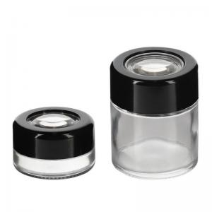  glass jar with magnifying cap