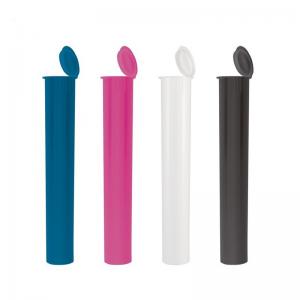 Customized logo pop top plastic tube