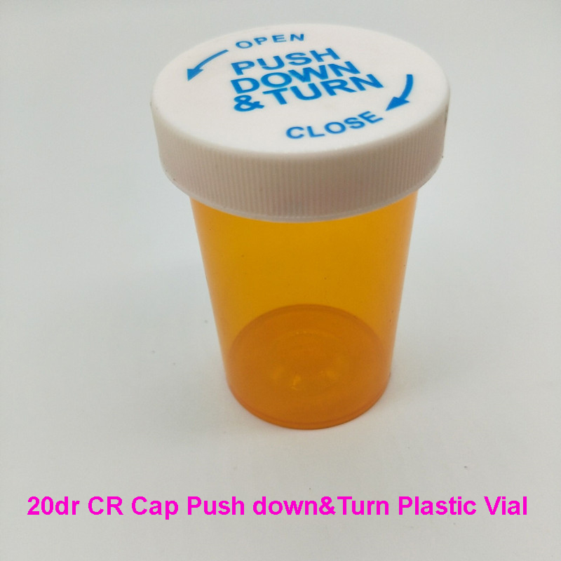 20dr push down and turn Cap Medicine vials