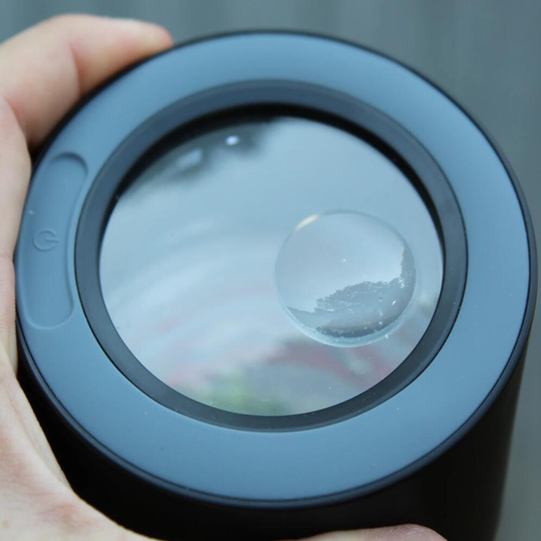 Air Tight Storage Magnifying Jar Viewing Container 